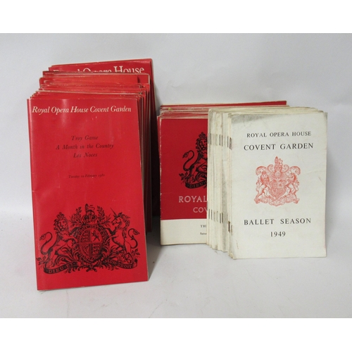 166 - Collection of various Royal Opera House Covent Garden programmes from 1949 onwards