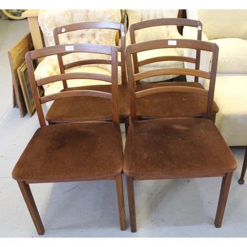 1725 - Set of four teak G Plan dining chairs, circa 1960