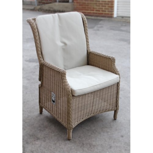 1766 - Two rattan garden chairs