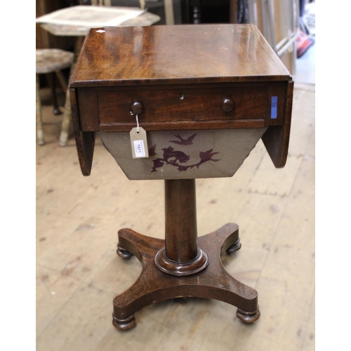 1911 - Victorian mahogany pedestal work table