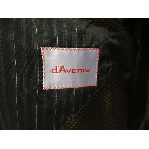 54 - D' Avenza, gentleman's two piece wool suit, size 58 (UK size 46)