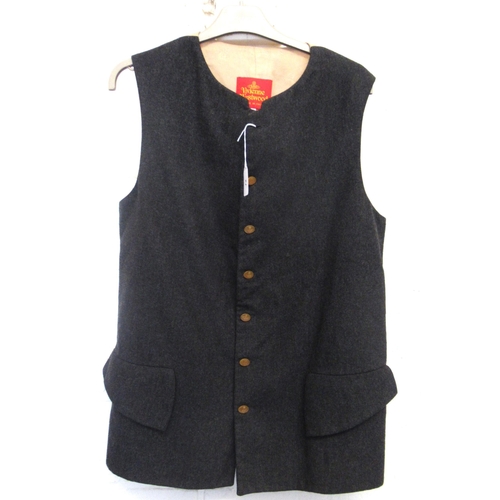 72 - Vivienne Westwood, gentleman's grey wool waistcoat, size 50