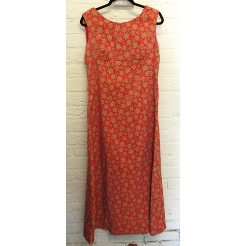 77 - Vintage Spanish flamenco style dress (no labels) and a three quarter length sleeved dress with taffe... 