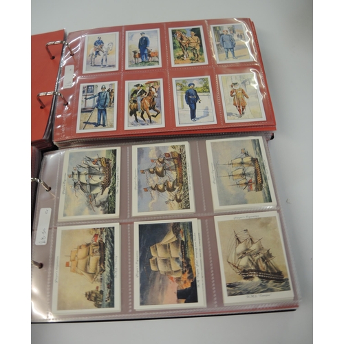 76 - Five albums of reprint trading cards including Lambert & Butler, A. Boguslasky etc.