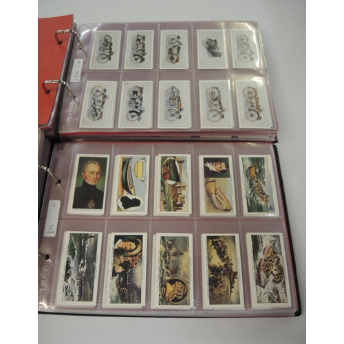 76 - Five albums of reprint trading cards including Lambert & Butler, A. Boguslasky etc.