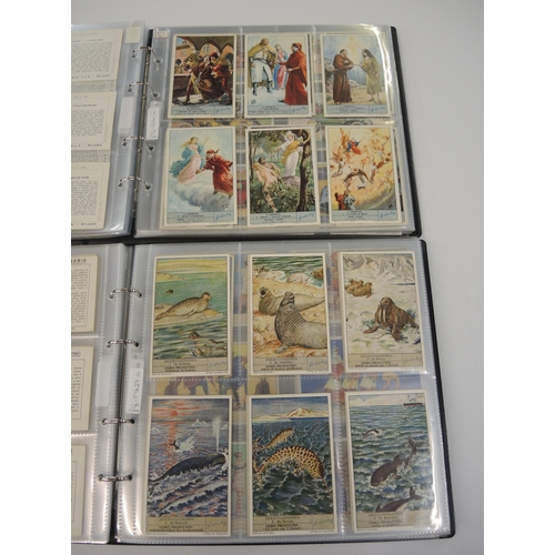 77 - Five albums of Liebig trading cards, mainly later sets