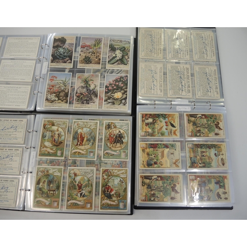 77 - Five albums of Liebig trading cards, mainly later sets