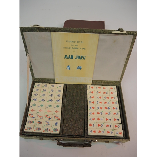 110 - Three various mid 20th Century mahjong sets