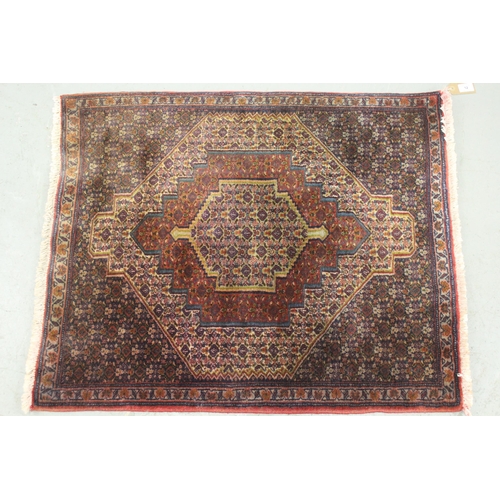 12 - Small Indo Persian rug of Bidjar design, 92 x 77cm