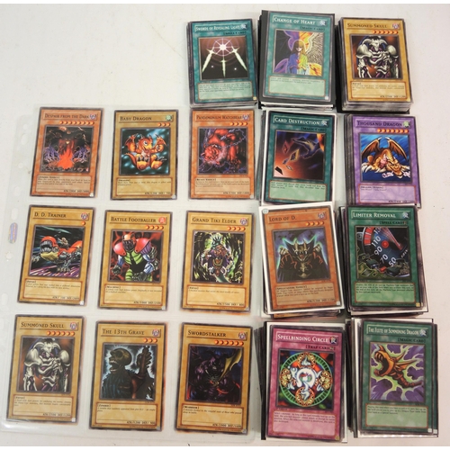 179 - Quantity of Yu Gi Oh trading cards including Dark Magician and Blue Eyes White Dragon