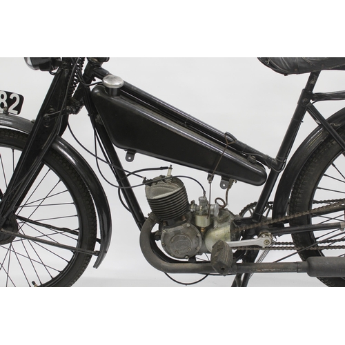 241 - Rare New Hudson Autocycle engine powered bicycle, circa late 1940's / early 1950's, first registered... 