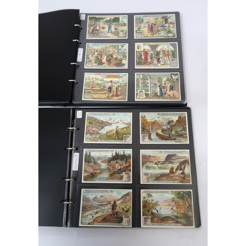 286 - Five albums of Liebig trading cards containing various complete sets