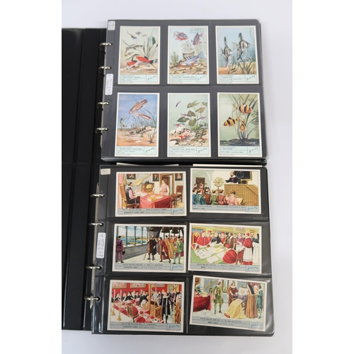 286 - Five albums of Liebig trading cards containing various complete sets