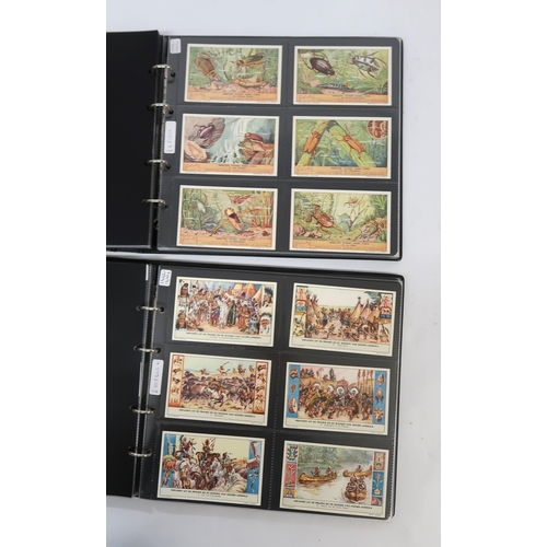 287 - Five albums of Liebig trading cards containing various complete sets