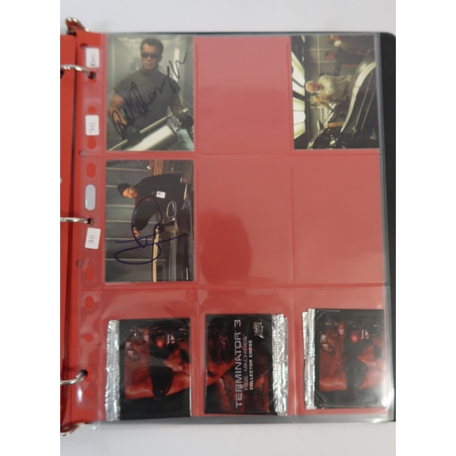 289 - One album containing Terminator 3 Rise of the Machines collector cards, including  Arnold Schwarzene... 