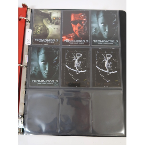 289 - One album containing Terminator 3 Rise of the Machines collector cards, including  Arnold Schwarzene... 