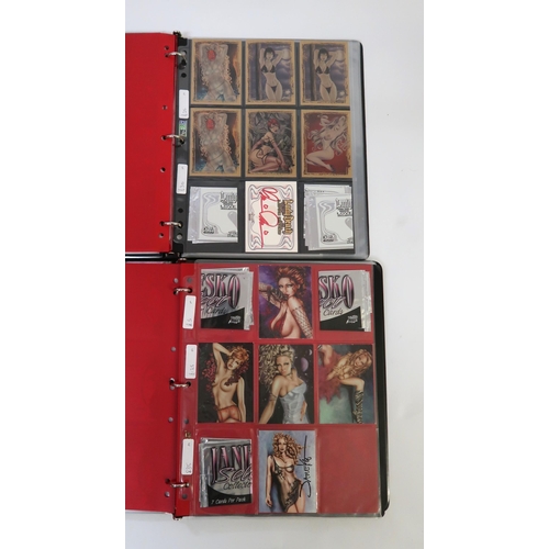 290 - Six albums containing various Comic Image erotic sets, including Clearly Olivia, Sorayama, including... 