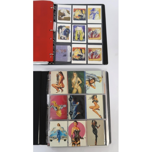 290 - Six albums containing various Comic Image erotic sets, including Clearly Olivia, Sorayama, including... 