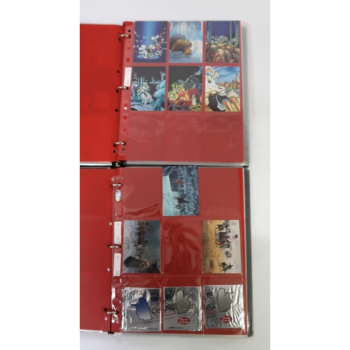 292 - Five albums containing Comic Image trading cards, including Civil War Art, Bone, Firefly, etc.