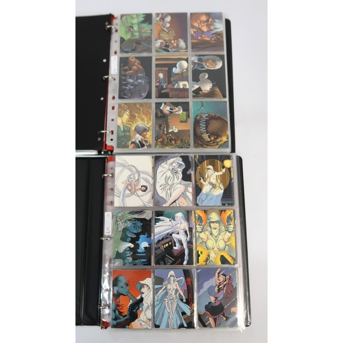 292 - Five albums containing Comic Image trading cards, including Civil War Art, Bone, Firefly, etc.