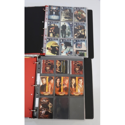 292 - Five albums containing Comic Image trading cards, including Civil War Art, Bone, Firefly, etc.