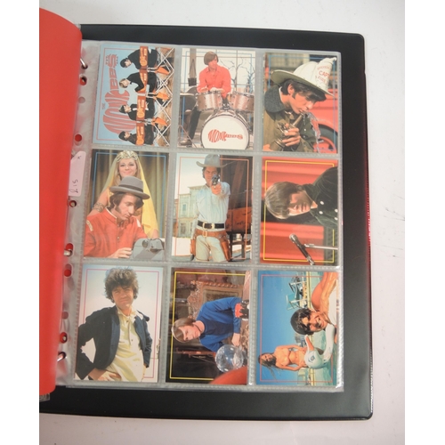 293 - Album of Rhino trading cards containing The Monkees Autograph set and other sets