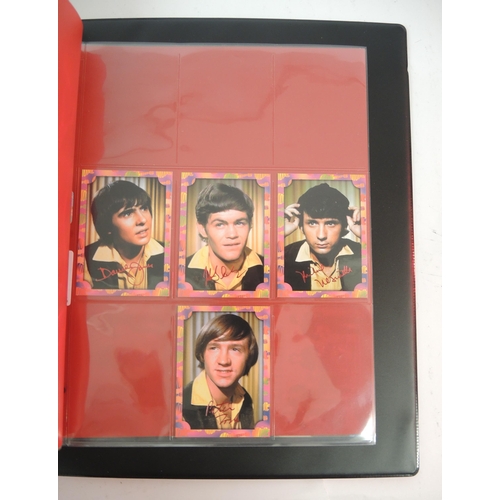 293 - Album of Rhino trading cards containing The Monkees Autograph set and other sets