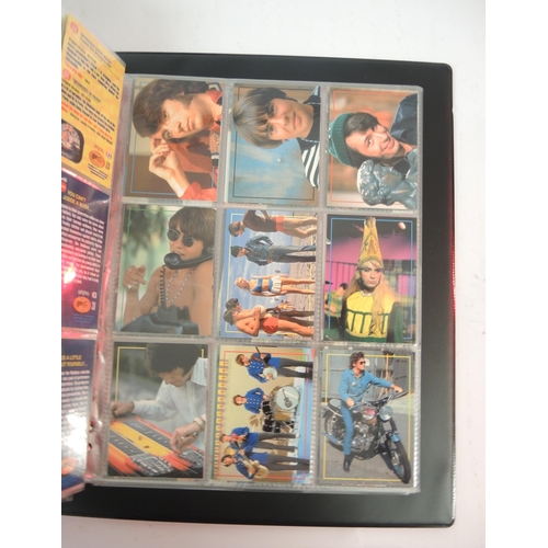 293 - Album of Rhino trading cards containing The Monkees Autograph set and other sets