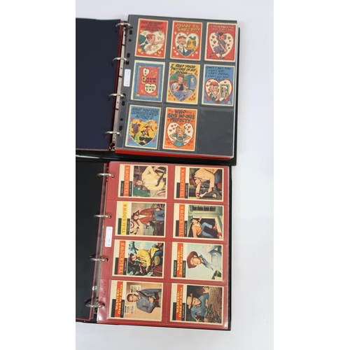 295 - Four albums containing A & BC cards, including Planet of the Apes, Partridge Family, Golden Boys, Wa... 