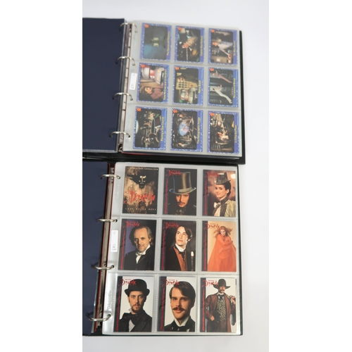 297 - Five albums of Topps trading cards, including A-Team, Dracula, New Kids on the Block, Neighbours etc... 