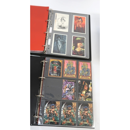 298 - Five albums of Sky box trading cards, including Lion King, X-Men, Youngblood etc.