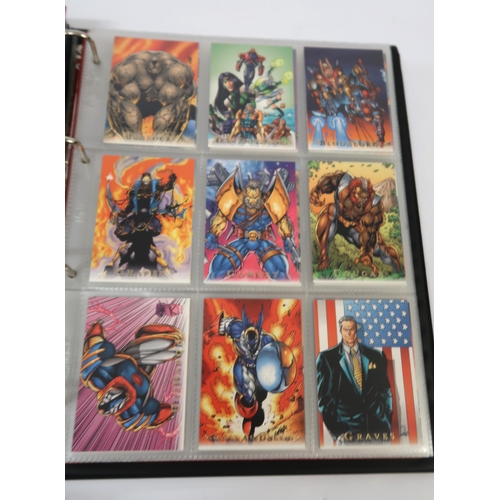 298 - Five albums of Sky box trading cards, including Lion King, X-Men, Youngblood etc.