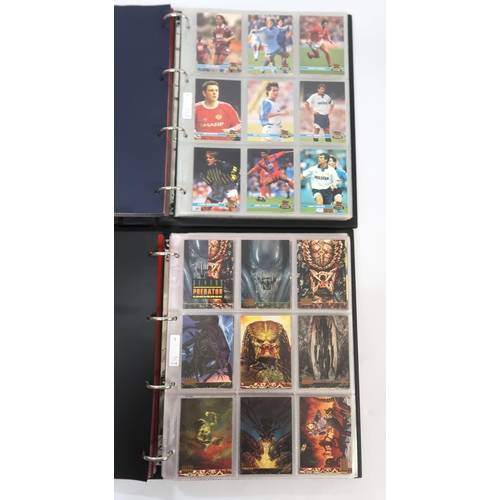 299 - Five albums of Topps trading cards, including Twighlight, Flintstones, Last Action Hero etc.