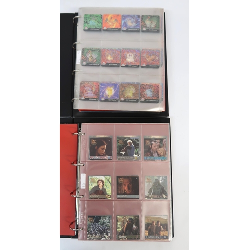 302 - Five albums of Artbox trading cards, including Pokemon, Lord of the Rings, Simpson Film Cell etc.