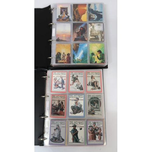 308 - Five albums of Artbox trading cards, including Norman Rockwell, Rocky Horror, Salvador Dali etc.