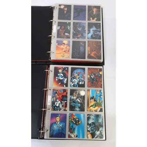 308 - Five albums of Artbox trading cards, including Norman Rockwell, Rocky Horror, Salvador Dali etc.