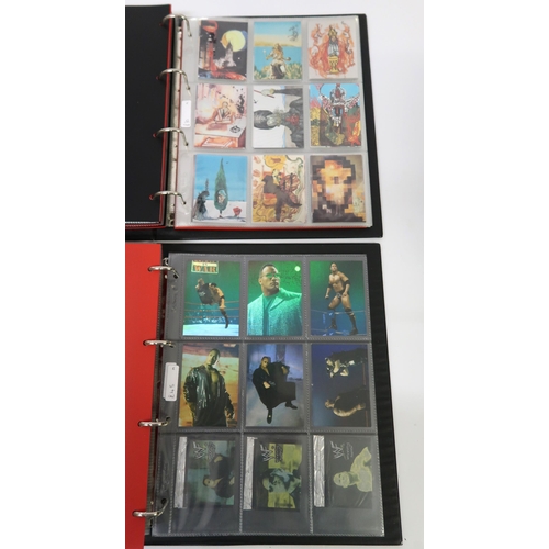 308 - Five albums of Artbox trading cards, including Norman Rockwell, Rocky Horror, Salvador Dali etc.