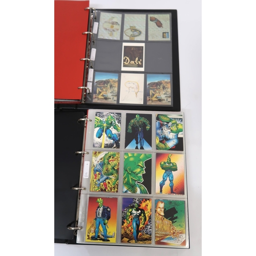 308 - Five albums of Artbox trading cards, including Norman Rockwell, Rocky Horror, Salvador Dali etc.