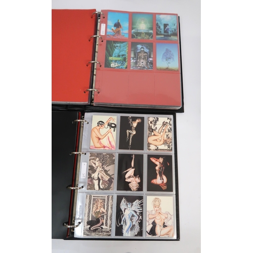 308 - Five albums of Artbox trading cards, including Norman Rockwell, Rocky Horror, Salvador Dali etc.