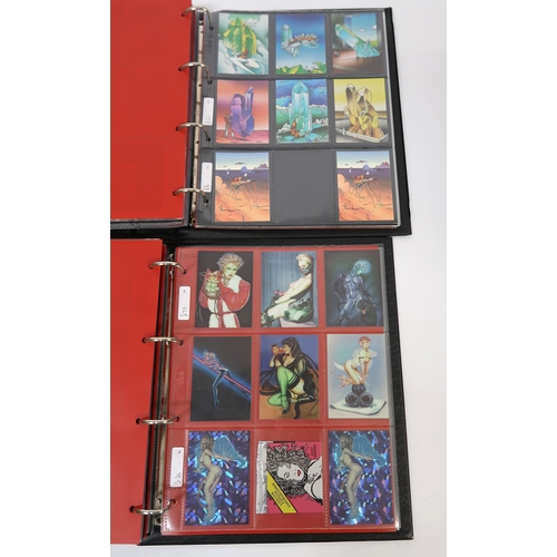 308 - Five albums of Artbox trading cards, including Norman Rockwell, Rocky Horror, Salvador Dali etc.