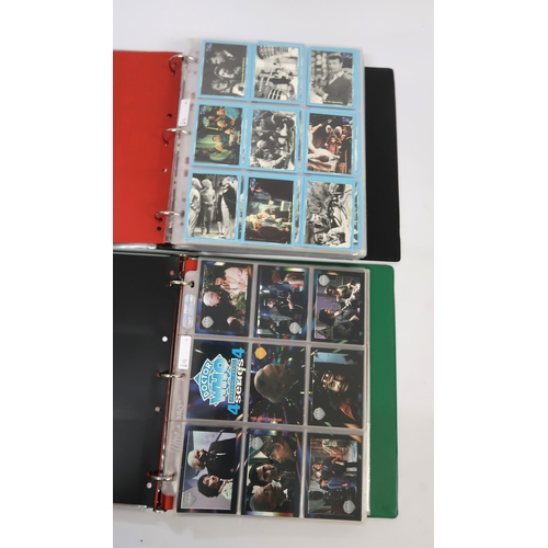 316 - Five albums of Doctor Who trading cards, including autograph cards etc.