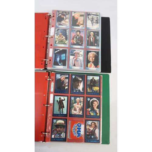 316 - Five albums of Doctor Who trading cards, including autograph cards etc.