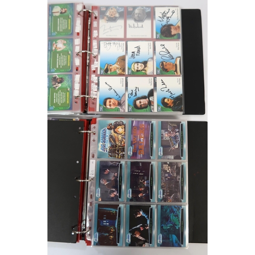 316 - Five albums of Doctor Who trading cards, including autograph cards etc.