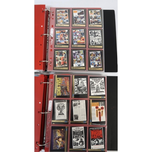 316 - Five albums of Doctor Who trading cards, including autograph cards etc.