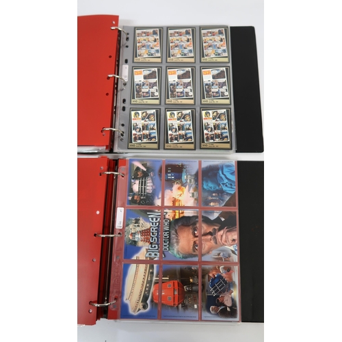 316 - Five albums of Doctor Who trading cards, including autograph cards etc.