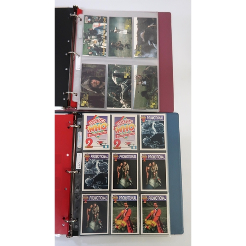 316 - Five albums of Doctor Who trading cards, including autograph cards etc.