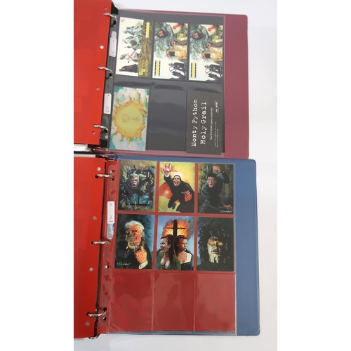 316 - Five albums of Doctor Who trading cards, including autograph cards etc.