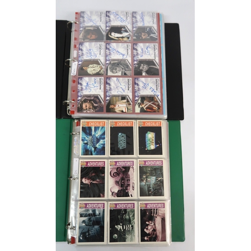 316 - Five albums of Doctor Who trading cards, including autograph cards etc.