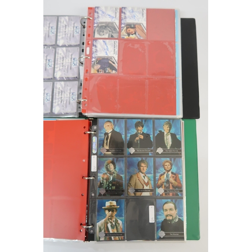 316 - Five albums of Doctor Who trading cards, including autograph cards etc.