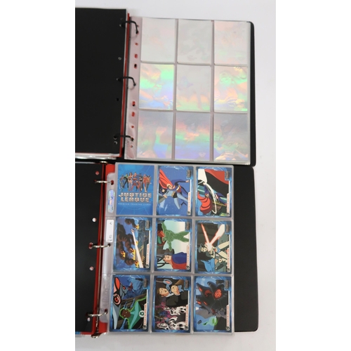 320 - Five albums of trading cards, including Sandman, Justice League, 24, Lost in Space etc.